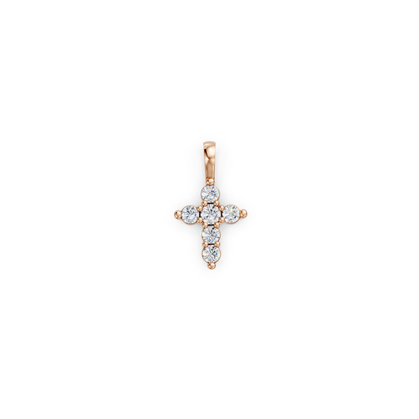 RoseMiniDiamondCrossPendant2
