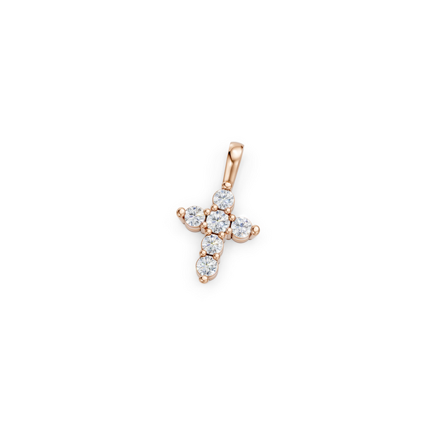 RoseMiniDiamondCrossPendant2