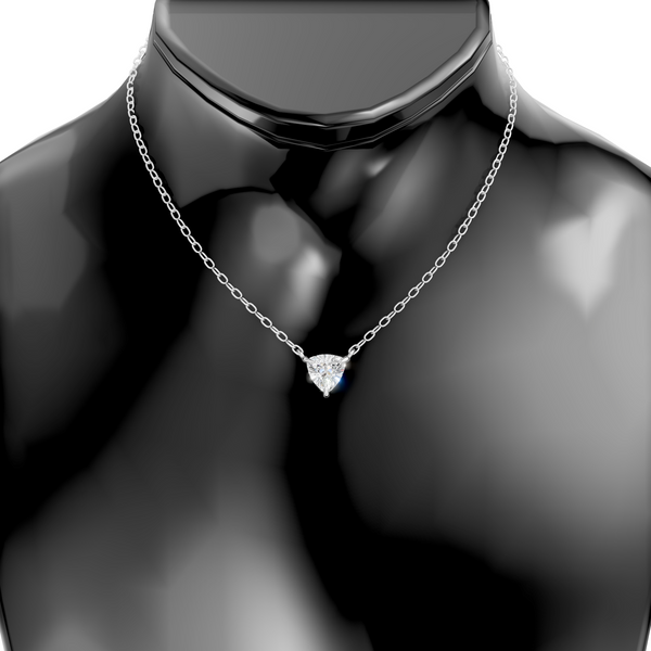 White_Trillion_Solitaire_Diamond_Necklace