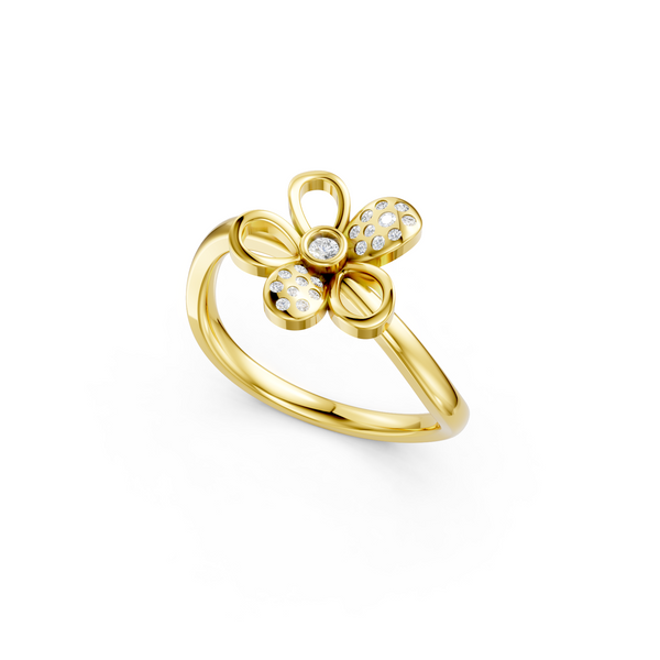 Yellow GoldenBloomRing