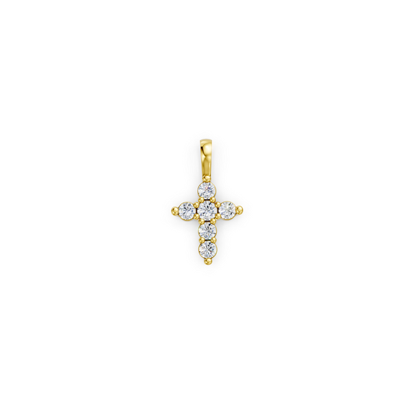 YellowMiniDiamondCrossPendant2